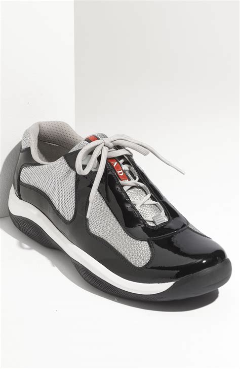 prada americas cup black and silver|Prada America's Cup original sneakers.